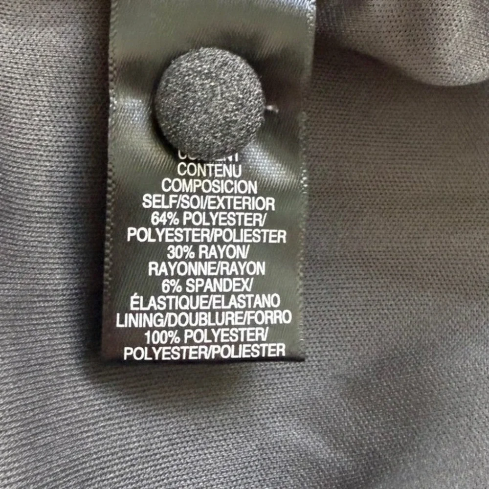 WAYF Charcoal Grey Button‎ Front Sleeveless Mini Dress Med Pockets NWOT Career